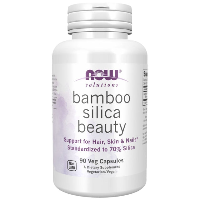 Bamboo Silica Beauty - 90 капсули  NOW Foods - Nutra Best Bulgaria