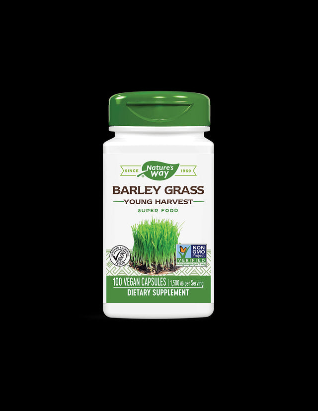 Barley Grass 500 mg - 100 капсули  Nature’s Way - Nutra Best Bulgaria