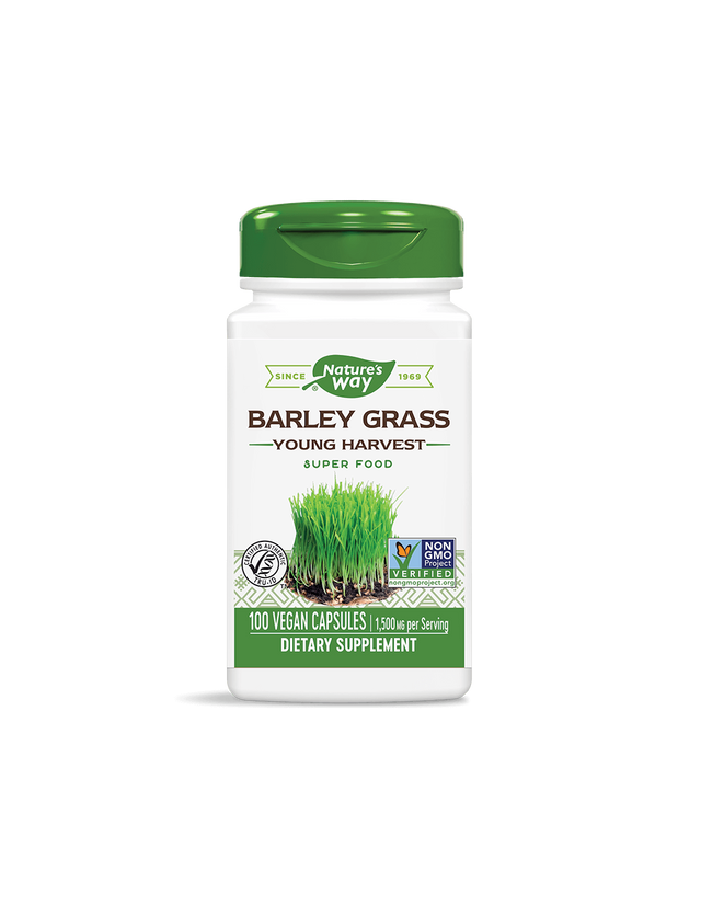 Barley Grass 500 mg - 100 капсули  Nature’s Way - Nutra Best Bulgaria