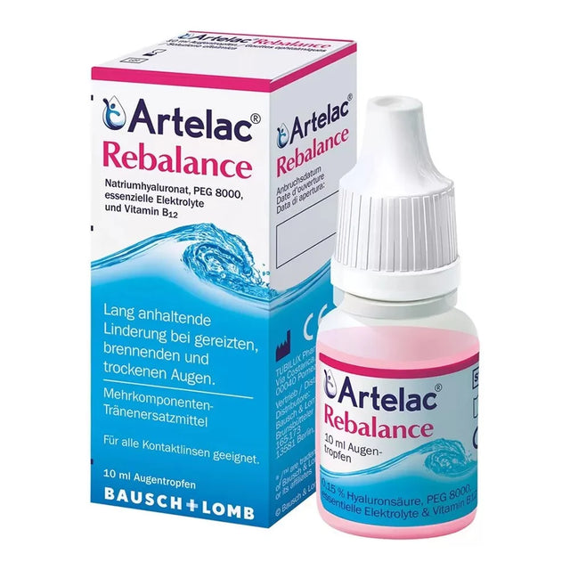 Bausch & Lomb, Artelac Rebalance, Protects Dry Eyes, Ophthalmic Gel, 10 ml  Bausch & Lomb - Nutra Best Bulgaria
