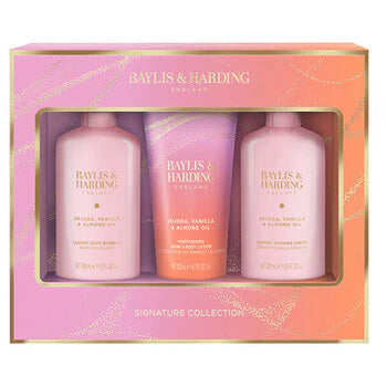 Baylis & Harding - Signature Collection Bath Set ( jojoba, vanilla & almond oil ) - gift set  Baylis & Harding - Nutra Best Bulgaria