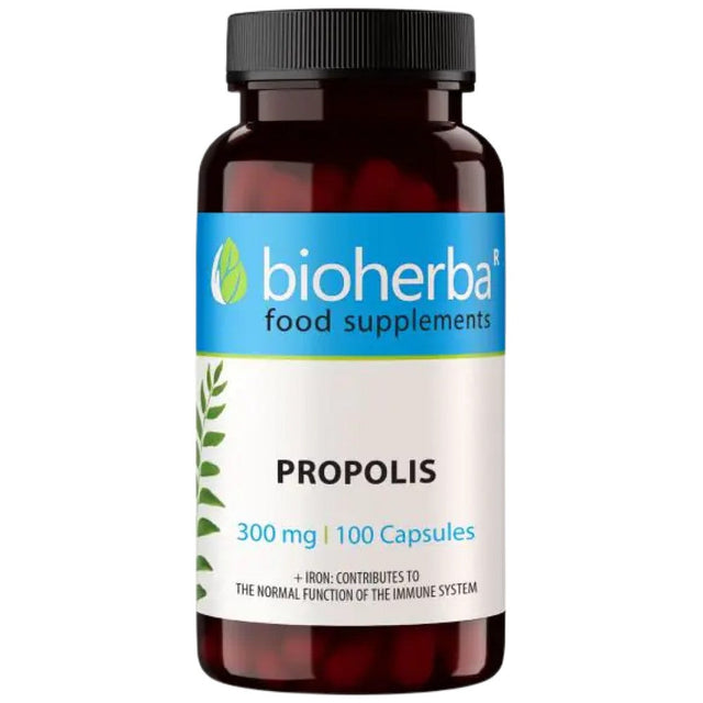 Bee Propolis - 100 капсули  Bioherba - Nutra Best Bulgaria