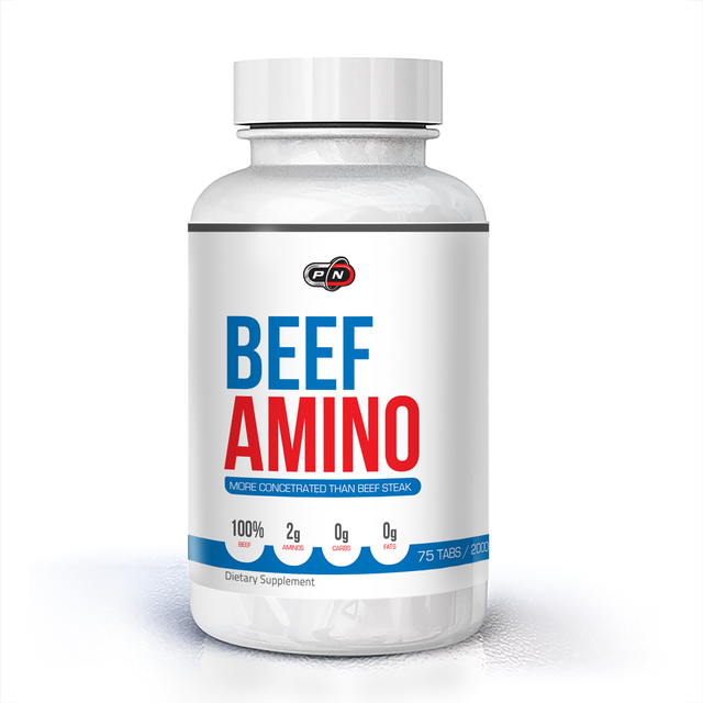 Beef Amino - 2000 МГ - 75 Таблетки  Pure Nutrition - Nutra Best Bulgaria