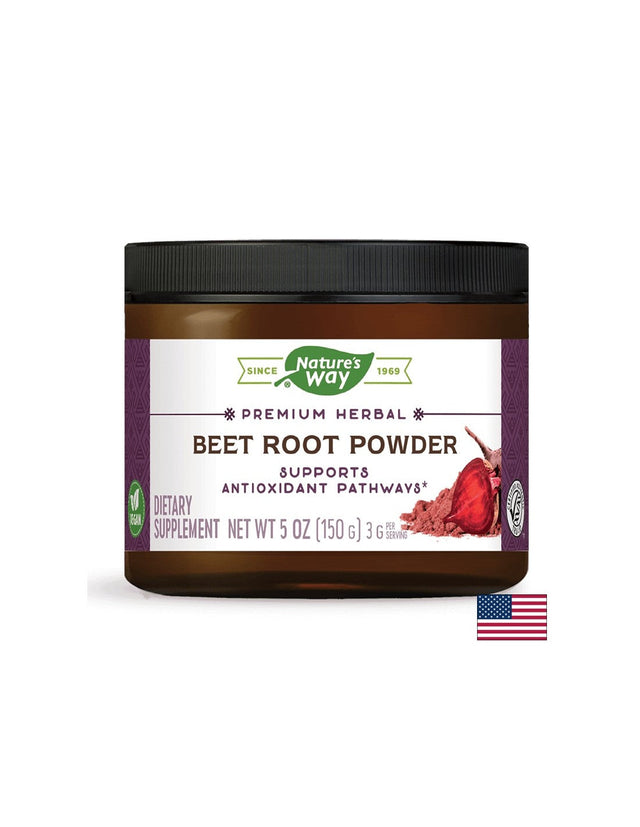 Beet Root Powder - 150 грама  Nature’s Way - Nutra Best Bulgaria