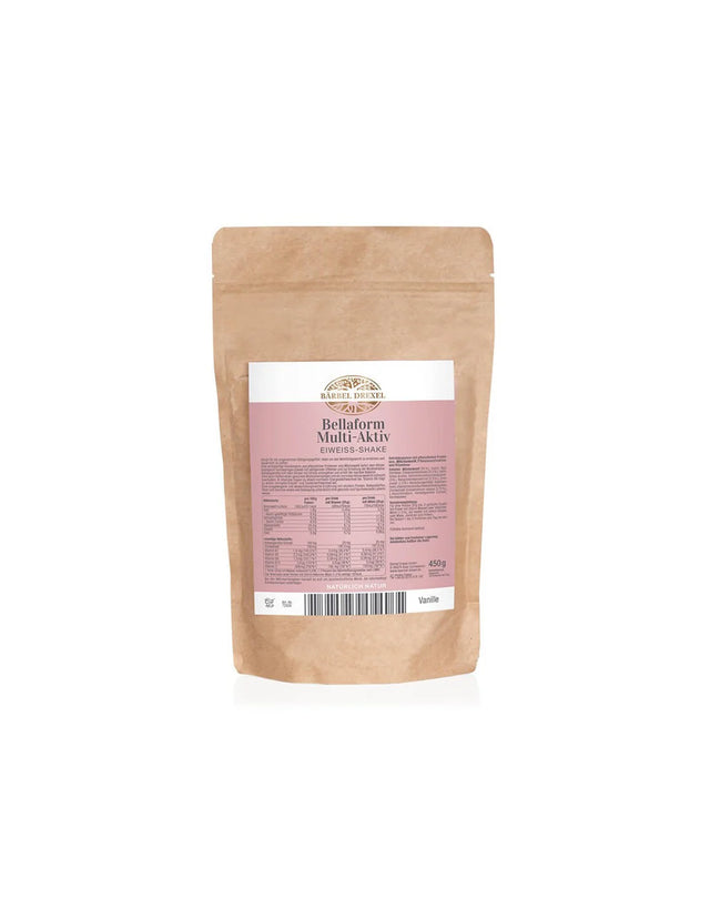 Растителен и млечен протеин + ашваганда, канела и витамини - Bellaform, 450 g, прах с вкус на ванилия и канела Bärbel Drexel - Nutra Best