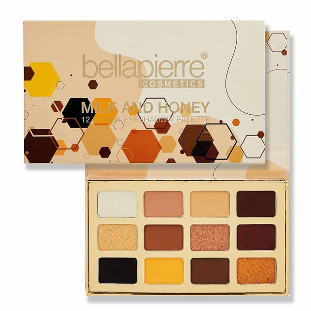Bellapierre, Milk & Honey, Eyeshadow Palette, 12 Shades, 25 g  Bellapierre - Nutra Best Bulgaria