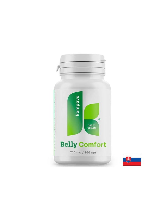 Belly Comfort – Билкова формула при запек, газове и раздразнено черво, 100 капсули  Kompava - Nutra Best Bulgaria