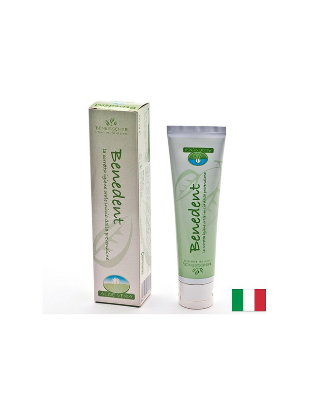 Паста за зъби с алое вера + мента – Нежно почистване и свеж дъх, Benedent Aloe Vera, 100 ml  Benessence - Nutra Best Bulgaria