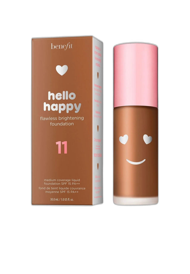 Benefit, Hello Happy, Brightening, Liquid Foundation, 11, Dark Neutral, SPF 15, 30 ml  Benefit - Nutra Best Bulgaria
