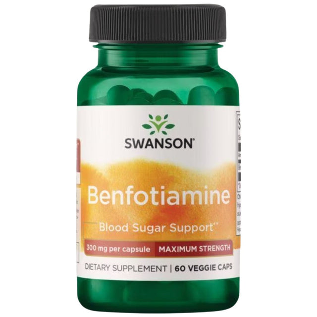 Benfotiamine 300 mg - Maximum Strength - 60 капсули  Swanson - Nutra Best Bulgaria