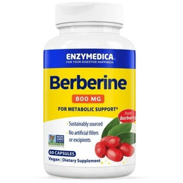 Berberine 800 mg - 60 капсули  Enzymedica - Nutra Best Bulgaria