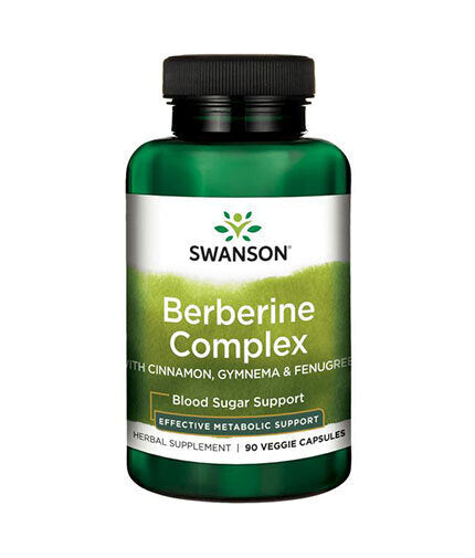 Berberine Complex with Cinnamon, Gymnema & Fenugreek 600 mg - 90 капсули  Swanson - Nutra Best Bulgaria