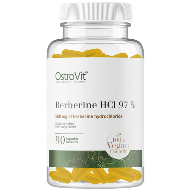 Berberine HCl 500 mg | 97% Berberis Root Extract 90 капсули  OstroVit - Nutra Best Bulgaria