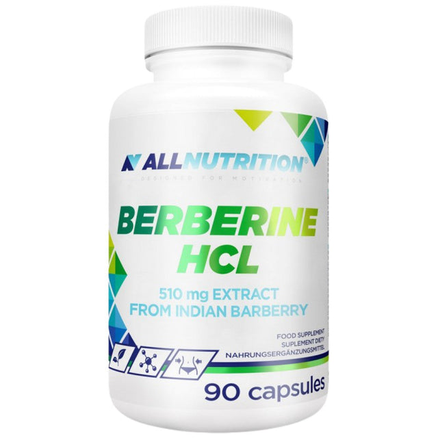 Berberine HCl 510 mg | Extract from Indian Barberry - 90 капсули  AllNutrition - Nutra Best Bulgaria