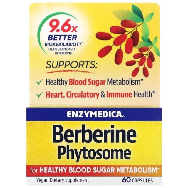 Berberine Phytosome | with Berbevis® - 60 капсули  Enzymedica - Nutra Best Bulgaria