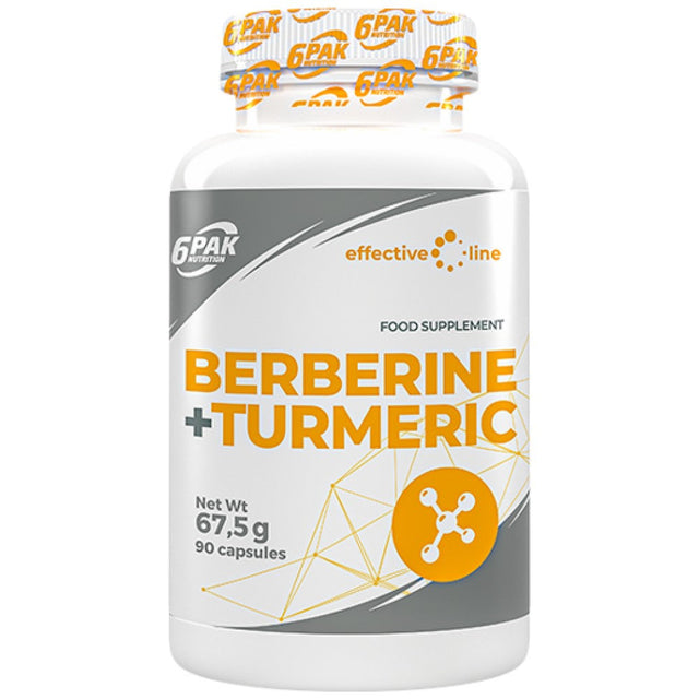 Berberine + Turmeric - 90 капсули  6PAK Nutrition - Nutra Best Bulgaria