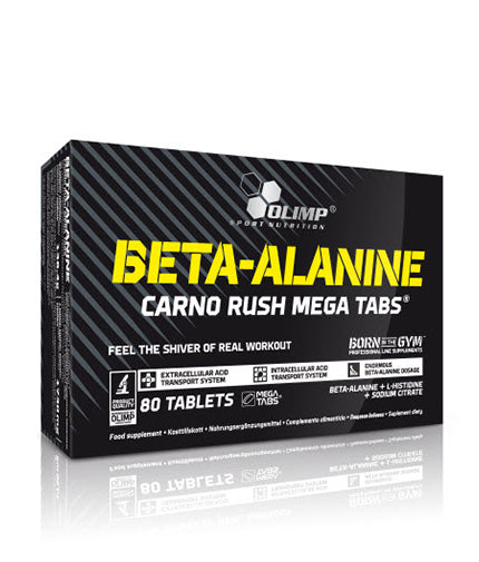 Beta-Alanine Carno Rush Mega Tabs / 80 Tabs.  OLIMP - Nutra Best Bulgaria