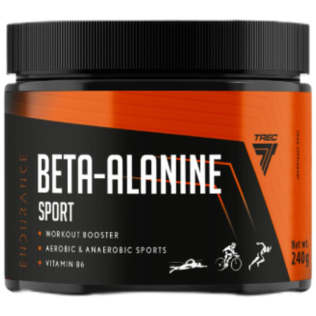 Beta-Alanine Endurance Sport Powder | with Vitamin B6 - 240 грама  Trec Nutrition - Nutra Best Bulgaria