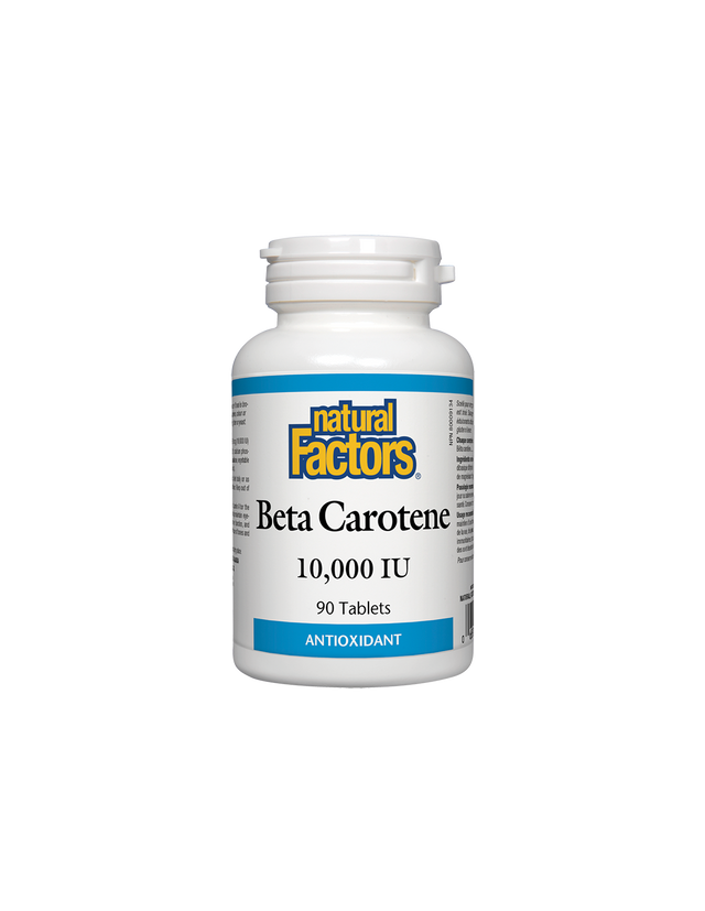 Beta Carotene 10 000 IU - 90 Таблетки  Natural Factors - Nutra Best Bulgaria