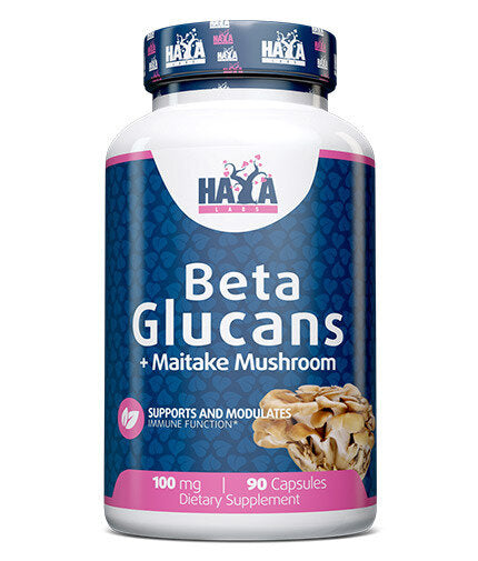 Beta Glucans 100mg / 90 Caps  Haya Labs - Nutra Best Bulgaria