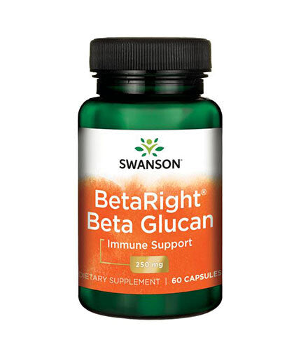 BetaRight Beta Glucans 250 mg - 60 капсули  Swanson - Nutra Best Bulgaria