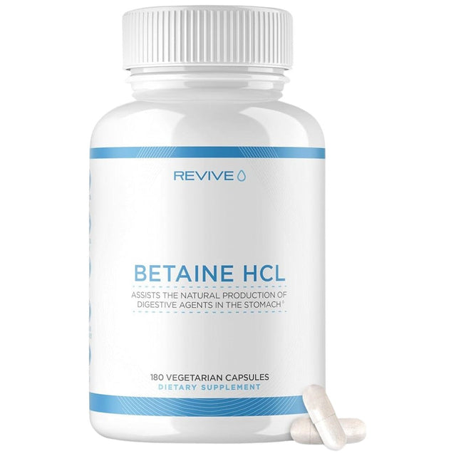 Betaine HCL 650 mg - 180 капсули  Revive - Nutra Best Bulgaria