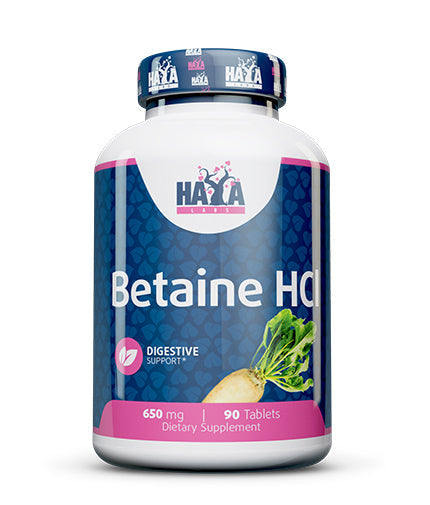 Betaine HCL 650 mg / 90 Tabs  HAYA LABS - Nutra Best Bulgaria