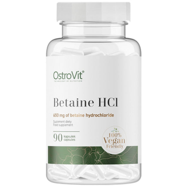 Betaine HCl 650 mg 90 капсули  OstroVit - Nutra Best Bulgaria