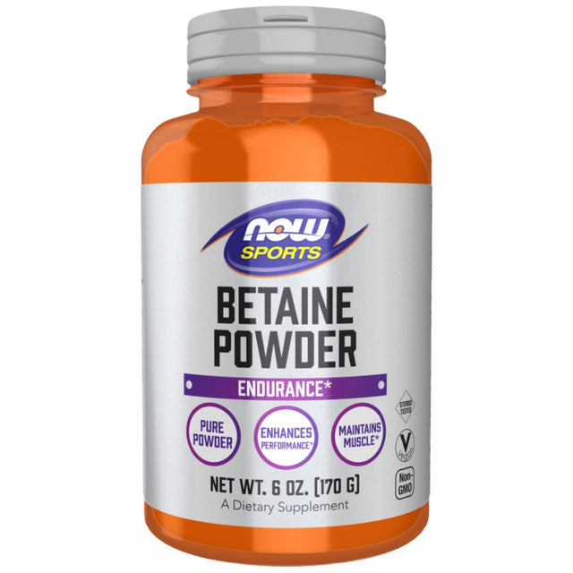 Betaine Powder | Endurance - 170 грама  NOW Foods - Nutra Best Bulgaria