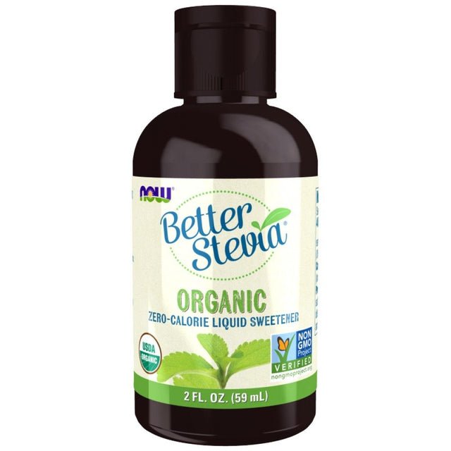 Better Stevia® Liquid | Organic - 59 мл  NOW Foods - Nutra Best Bulgaria