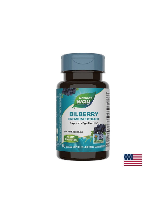 Bilberry-Черна боровинка – силно зрение, 60 капсули Nature’s Way  Nature’s Way - Nutra Best Bulgaria