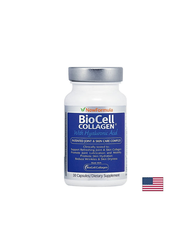 BioCell Collagen® with Hyaluronic Acid / Биосел Колаген 500 mg x 30 капсули Nature’s Way  BioCell - Nutra Best Bulgaria