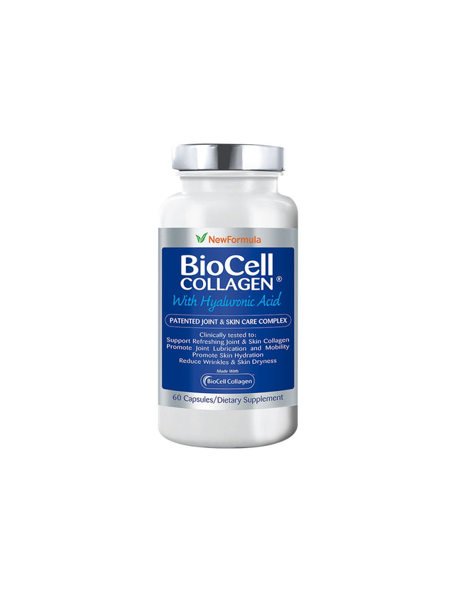 BioCell Collagen® with Hyaluronic Acid / Биосел Колаген 500 mg x 60 капсули Nature’s Way  BioCell - Nutra Best Bulgaria
