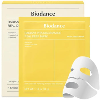 Biodance  - Radiant Vita Niacinamide Real Deep Mask - Pleťová maska ( 4 ks )  Biodance - Nutra Best Bulgaria