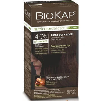 Biokap - NUTRICOLOR DELICATO - hair color - 4.05 chestnut chocolate 140 ml  Biokap - Nutra Best Bulgaria