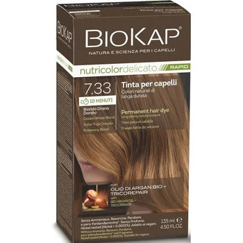 Biokap - NUTRICOLOR DELICATO - hair color - 7.33 golden wheat blonde 140 ml - Feel You