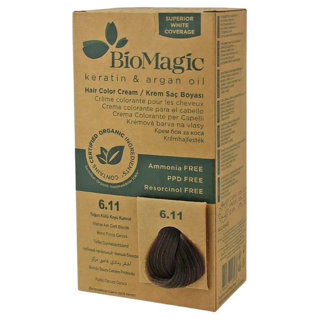 Biomagic, Biomagic, Keratin & Argan Oil, Permanent Hair Dye, 6.11 , 250 ml *Tester  Biomagic - Nutra Best Bulgaria