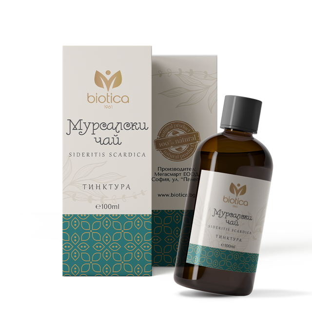 Biotica - Тинктура от Мурсалски чай х100 мл  Biotica - Nutra Best Bulgaria