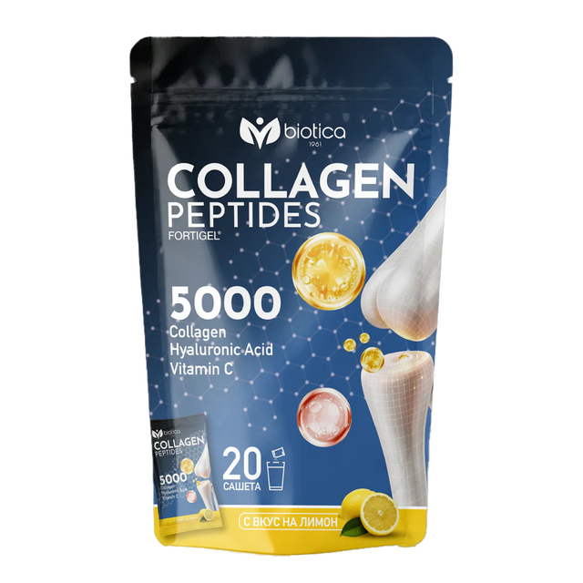 Biotica - Колаген за стави 5000 mg – хидролизиран телешки колаген x20 сашета  Biotica - Nutra Best Bulgaria