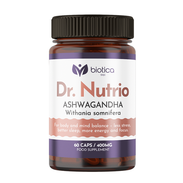 Biotica - Ашваганда - Намалява стреса и подобрява паметта  Biotica - Nutra Best Bulgaria