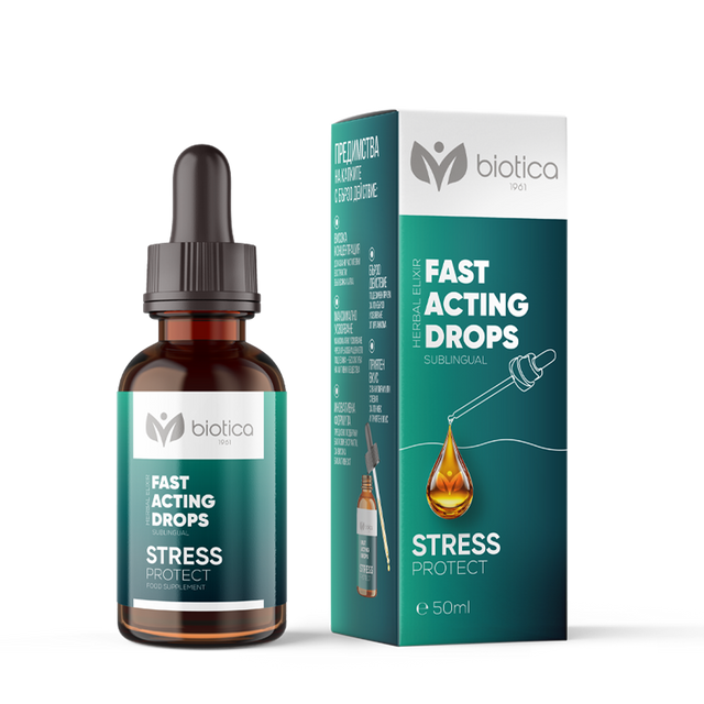 Biotica - Стрес Протект - Подезични капки за намаляване на стреса  Biotica - Nutra Best Bulgaria