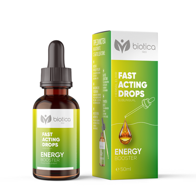 Biotica - Energy Booster Подезични капки за енергия и тонус x50 мл  Biotica - Nutra Best Bulgaria