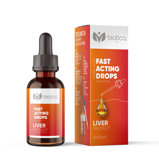 Biotica - Liver Protect Подезични капки за черния дроб x50 мл  Biotica - Nutra Best Bulgaria
