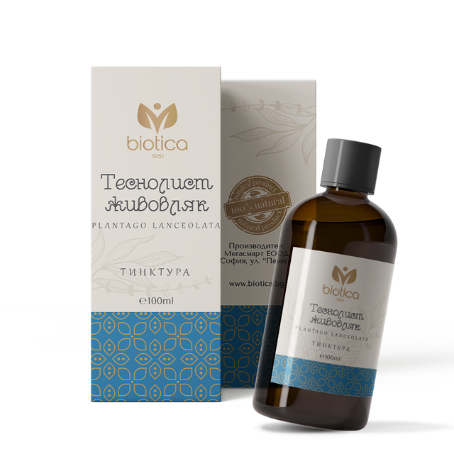 Biotica - Теснолист живовляк тинктура x100 мл  Biotica - Nutra Best Bulgaria
