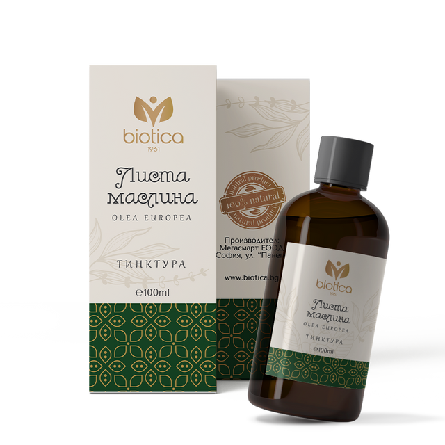 Biotica - Маслинови листа тинктура x100 мл  Biotica - Nutra Best Bulgaria