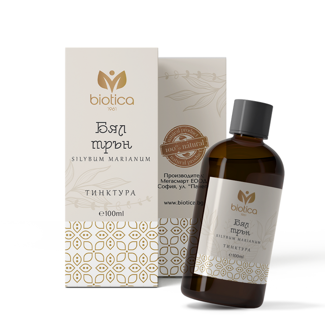 Biotica - Тинктура от Бял трън x100 мл  Biotica - Nutra Best Bulgaria
