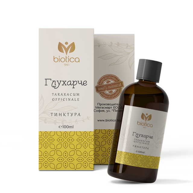 Biotica - Глухарче тинктура x100 мл  Biotica - Nutra Best Bulgaria