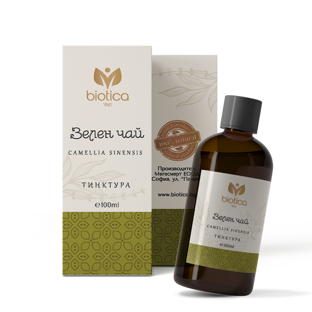 Biotica - Зелен чай тинктура x100 мл  Biotica - Nutra Best Bulgaria