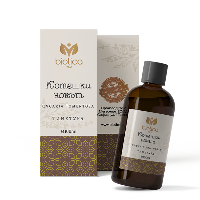 Biotica - Котешки нокът тинктура x100 мл  Biotica - Nutra Best Bulgaria