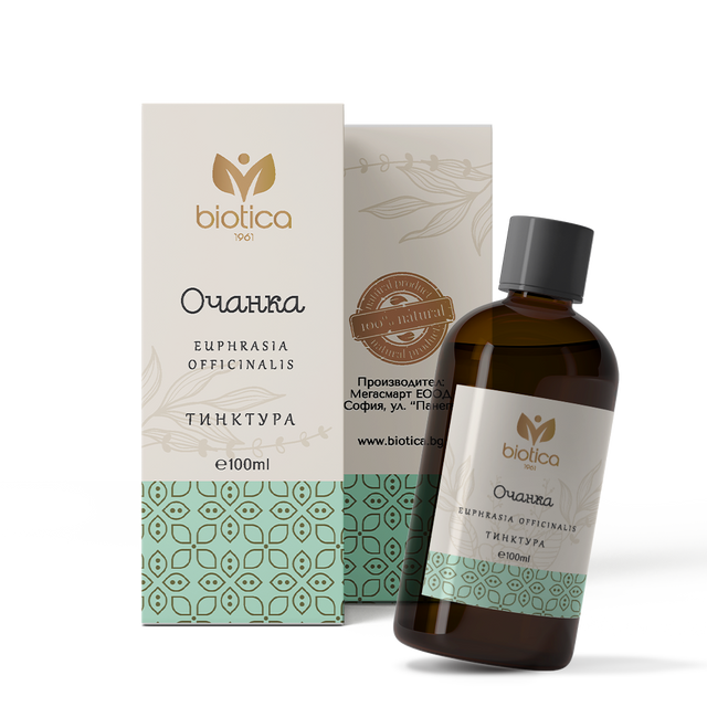 Biotica - Очанка тинктура за очи x100 мл  Biotica - Nutra Best Bulgaria